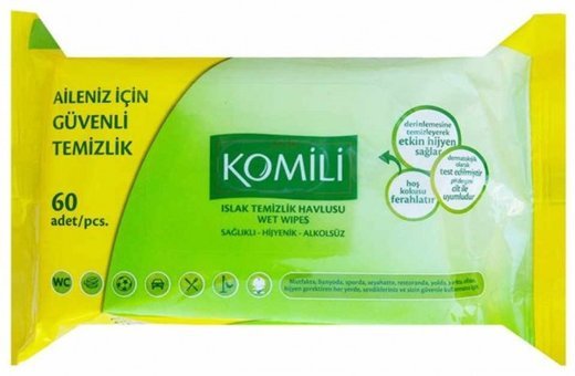 Komili Antibakteriyel 60 Yaprak Islak Mendil