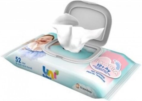Uni Baby İlk Adım Antibakteriyel 52 Yaprak Islak Mendil