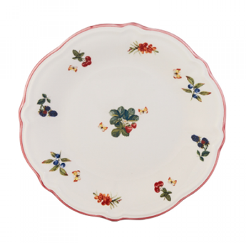 Jumbo Majestic 24 Parça 6 Kişilik Desenli Stoneware Yuvarlak Yemek Takımı