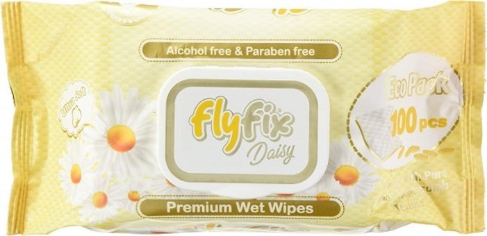 Flyfix Daisy Antibakteriyel 10 Yaprak0 Yaprak Islak Mendil