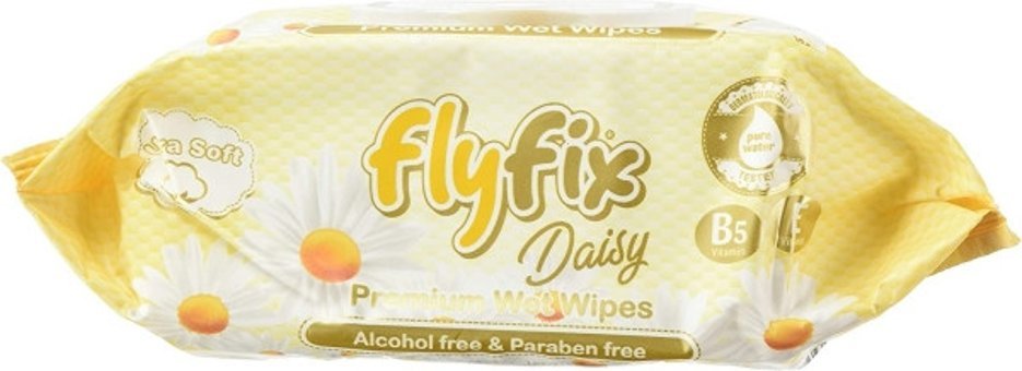 Flyfix Daisy Antibakteriyel 10 Yaprak0 Yaprak Islak Mendil