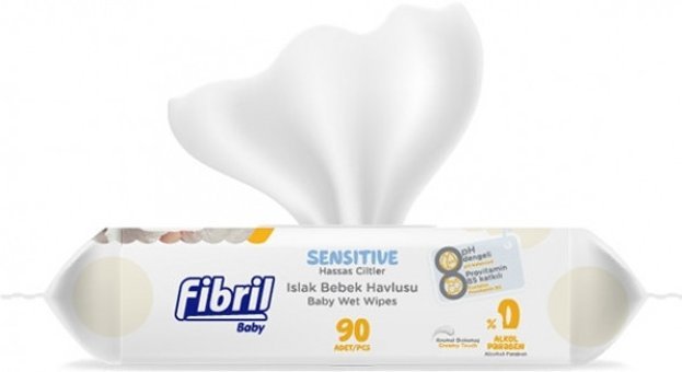 Fibril Sensitive Antibakteriyel 90 Yaprak Islak Mendil