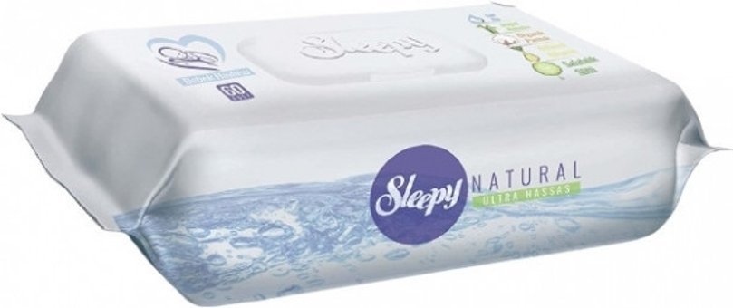 Sleepy Natural Ultra Hassas Antibakteriyel 60 Yaprak Bebek Havlusu