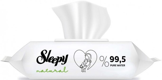 Sleepy Natural Yenidoğan Antibakteriyel 90 Yaprak Islak Mendil