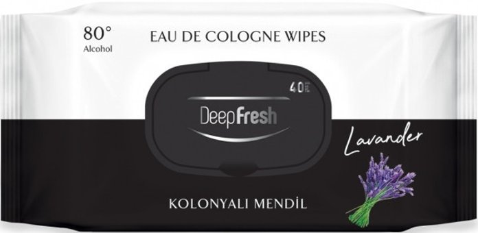 Deep Fresh Kolonyalı Lavanta Kokulu Antibakteriyel 40 Yaprak Islak Mendil