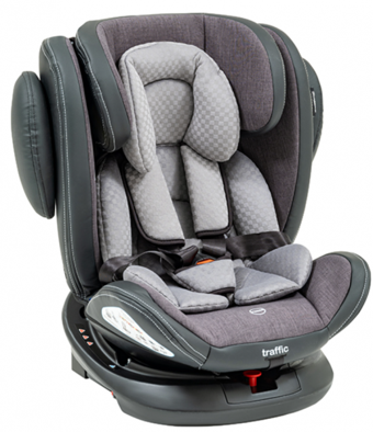 Baby2Go Traffic Emniyet Kemeri-Isofix 9-36 kg Yatabilen Yükseklik Ayarlı Sürüş Yönü Oto Koltuğu Gri