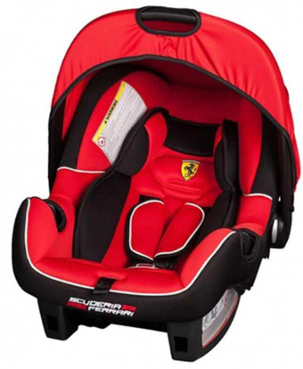 Ferrari Beone Lüx Emniyet Kemeri 0-25 kg Yatabilen Yükseklik Ayarlı Çift Yönlü Oto Koltuğu Kırmızı