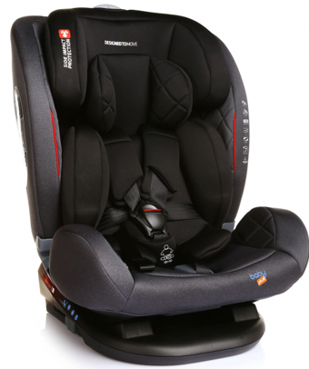 Baby Plus Multistage Emniyet Kemeri-Isofix 0-36 kg Yatabilen Yükseklik Ayarlı Sürüş Yönü Oto Koltuğu Siyah