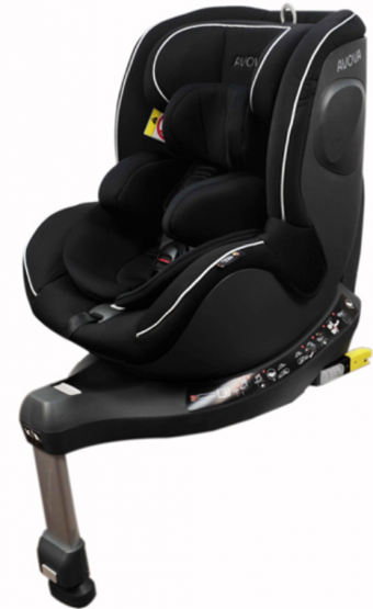 Avova Sperber Fix Isofix 360 Derece Dönen Yükseklik Ayarlı Çift Yönlü Oto Koltuğu Siyah