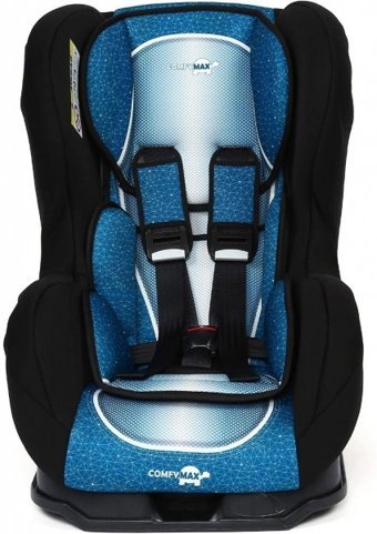 Comfymax Lux Skyline Emniyet Kemeri 0-25 kg Yatabilen Yükseklik Ayarlı Çift Yönlü Oto Koltuğu Mavi