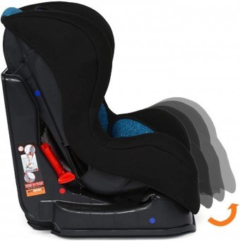 Comfymax Lux Skyline Emniyet Kemeri 0-25 kg Yatabilen Yükseklik Ayarlı Çift Yönlü Oto Koltuğu Mavi