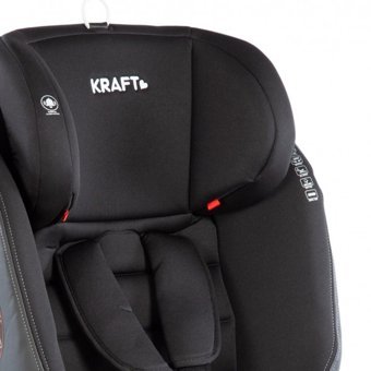 Kraft Spin Signal Isofix 360 Derece Dönen Yatabilen Yükseklik Ayarlı Sürüş Yönü Oto Koltuğu Siyah