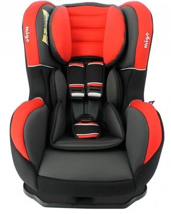 Comfymax Premium Emniyet Kemeri 0-25 kg Yatabilen Yükseklik Ayarlı Çift Yönlü Oto Koltuğu Kırmızı