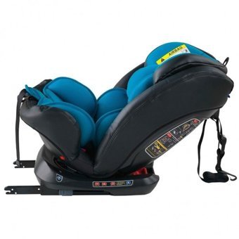 BabyHope Carisma BH-5260 Emniyet Kemeri-Isofix 360 Derece Dönen 9-36 kg Yatabilen Yükseklik Ayarlı Sürüş Yönü Oto Koltuğu Mavi