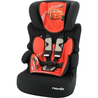 Disney Cars Çift Yastıklı Emniyet Kemeri Sürüş Yönü Oto Koltuğu Kırmızı