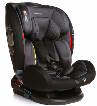 Baby Plus Multistage Emniyet Kemeri-Isofix 0-36 kg Yatabilen Yükseklik Ayarlı Sürüş Yönü Oto Koltuğu Gri