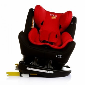 Baby Plus Orbitfix V2 Isofix 360 Derece Dönen 0-36 kg Yatabilen Yükseklik Ayarlı Sürüş Yönü Oto Koltuğu Kırmızı
