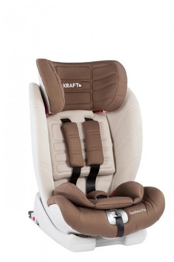 Kraft Techno Fix Emniyet Kemeri-Isofix Sürüş Yönü Oto Koltuğu Kahverengi