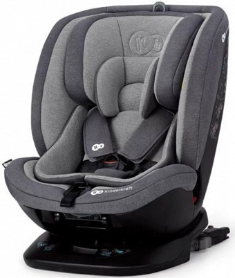 Kinderkraft Xpedition Isofix 360 Derece Dönen Yatabilen Yükseklik Ayarlı Sürüş Yönü Oto Koltuğu Gri