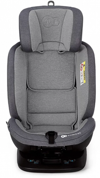 Kinderkraft Xpedition Isofix 360 Derece Dönen Yatabilen Yükseklik Ayarlı Sürüş Yönü Oto Koltuğu Gri