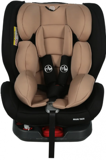 Maxi Taxi Safe Travel Emniyet Kemeri-Isofix 360 Derece Dönen Yatabilen Yükseklik Ayarlı Sürüş Yönü Oto Koltuğu Kahverengi