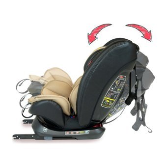 Kanz Hummer Emniyet Kemeri-Isofix Yatabilen Yükseklik Ayarlı Sürüş Yönü Oto Koltuğu Kahverengi