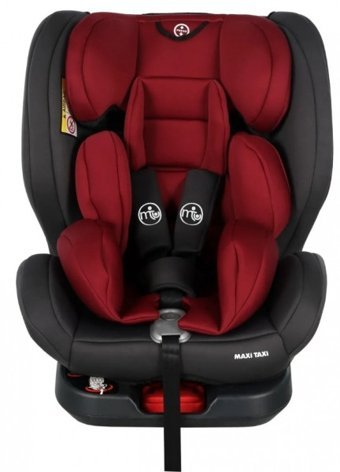 Maxi Taxi Safe Travel Emniyet Kemeri-Isofix 360 Derece Dönen Yatabilen Yükseklik Ayarlı Sürüş Yönü Oto Koltuğu Bordo