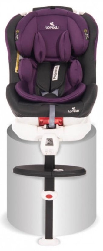 Lorelli Pegasus Isofix 360 Derece Dönen Yatabilen Yükseklik Ayarlı Sürüş Yönü Oto Koltuğu Mor