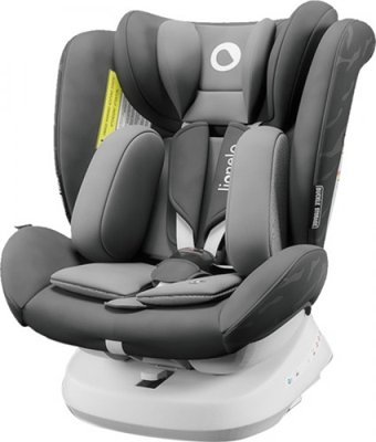 Lionelo Bastiaan One Isofix 360 Derece Dönen Yatabilen Yükseklik Ayarlı Sürüş Yönü Oto Koltuğu Gri