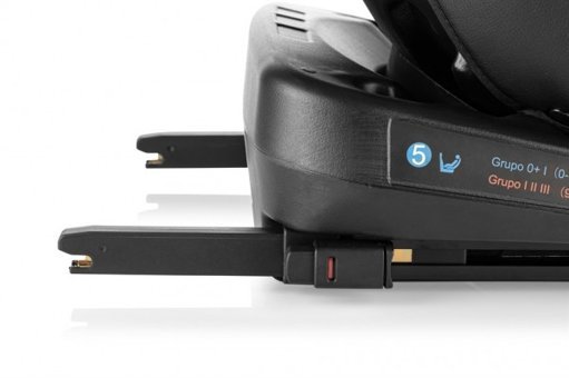 Kanz Bfix Emniyet Kemeri-Isofix 360 Derece Dönen Yatabilen Yükseklik Ayarlı Sürüş Yönü Oto Koltuğu Kırmızı