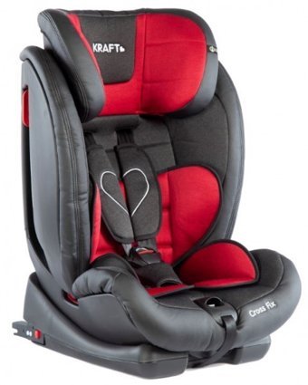 Kraft Cross Fix Emniyet Kemeri-Isofix Sürüş Yönü Oto Koltuğu Kırmızı