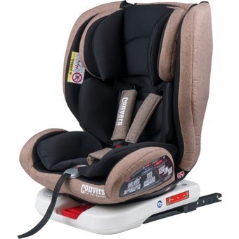 Convers Twist Air Isofix 360 Derece Dönen Yatabilen Yükseklik Ayarlı Sürüş Yönü Oto Koltuğu Bej