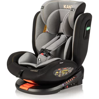 Kanz Comfort Isofix 360 Derece Dönen Yatabilen Yükseklik Ayarlı Sürüş Yönü Oto Koltuğu Kırmızı