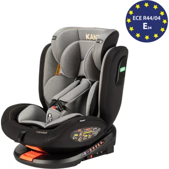 Kanz Comfort Isofix 360 Derece Dönen Yatabilen Yükseklik Ayarlı Sürüş Yönü Oto Koltuğu Kırmızı