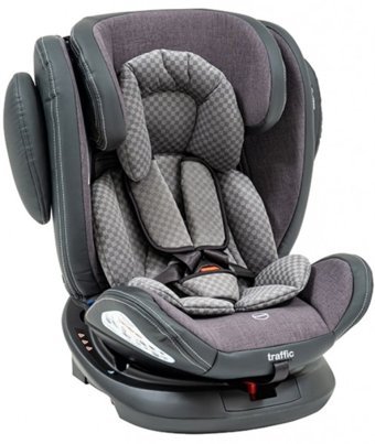 Baby2Go Traffic Emniyet Kemeri-Isofix 9-36 kg Yatabilen Yükseklik Ayarlı Sürüş Yönü Oto Koltuğu Kahverengi