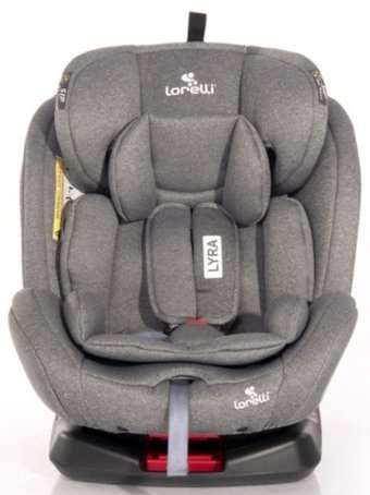 Lorelli Lyra Isofix 360 Derece Dönen Yatabilen Yükseklik Ayarlı Sürüş Yönü Oto Koltuğu Gri