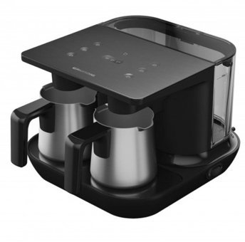 Grundig TKM 7061 D Telve Duo İki Hazneli Otomatik 1500 ml Su Hazneli 6 Fincan Akıllı 1100 W Siyah Türk Kahvesi Makinesi