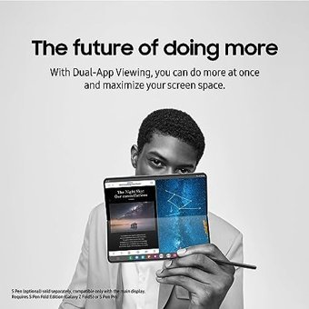 Samsung Galaxy Z Fold5 1 TB Hafıza 12 GB Ram 7.6 inç 50 MP Katlanabilir Çift Hatlı Dynamic AMOLED Ekran Android Akıllı Cep Telefonu Krem