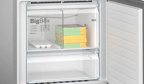 Bosch KGN55VIF0N Çift Kapılı Statik F Enerji Sınıfı 483 lt Inox Alttan Donduruculu Solo Kombi Tipi Buzdolabı