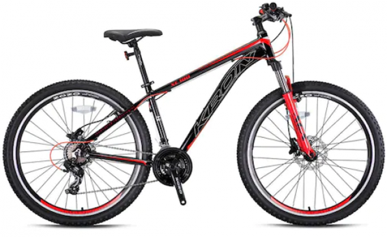 Kron XC100 27.5 Jant 21 Vites Kırmızı-Siyah Dağ Bisikleti