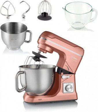 Arzum Crust Mix Duo AR1129 1000 W Hamur Yoğurmalı Çırpıcılı Pembe Standlı Mikser