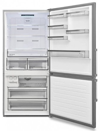 Vestel NFK64012 EX GI Çift Kapılı Nofrost E Enerji Sınıfı 588 lt Modern Inox Alttan Donduruculu Solo Kombi Tipi Buzdolabı
