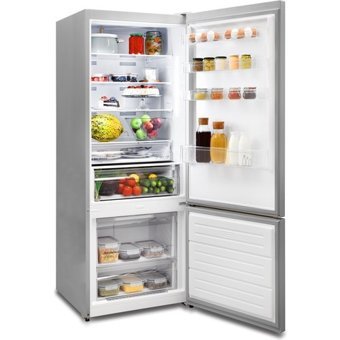 Vestel NFK52102 Ex Çift Kapılı Nofrost F Enerji Sınıfı 472 lt Inox Alttan Donduruculu Solo Kombi Tipi Buzdolabı