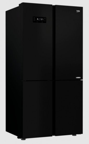 Beko 191625 ESC 4 Kapılı Statik F Enerji Sınıfı 572 lt Siyah Alttan Donduruculu Solo Gardrop Buzdolabı