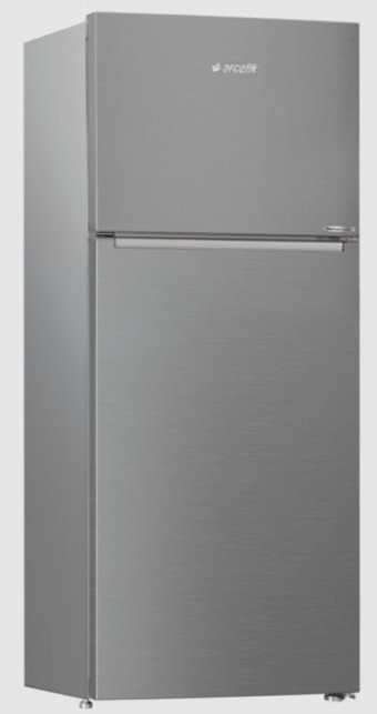Arçelik 570431 MI Çift Kapılı Statik F Enerji Sınıfı 357 lt Inox Üstten Donduruculu Solo Kombi Tipi Buzdolabı