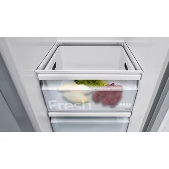 Siemens KA93NVL30N Çift Kapılı Nofrost A++ Enerji Sınıfı 580 lt Modern Inox Alttan Donduruculu Solo Gardrop Buzdolabı