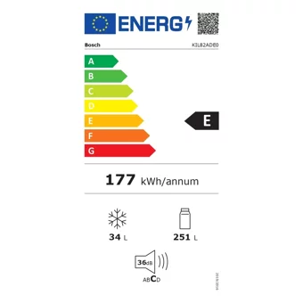Bosch KIL82ADE0 Tek Kapılı Statik E Enerji Sınıfı 285 lt Üstten Donduruculu Solo Buzdolabı