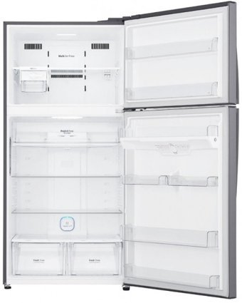 LG GR-H802HLHJ Çift Kapılı Statik E Enerji Sınıfı 592 lt Inox Üstten Donduruculu Solo Kombi Tipi Buzdolabı