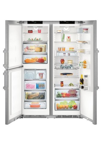 Liebherr SBSES 8483 3 Kapılı Nofrost A+++ Enerji Sınıfı 688 lt Rustik Gri Alttan Donduruculu Solo Gardrop Buzdolabı