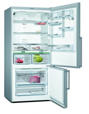 Bosch KGN86HIF0N Çift Kapılı Statik A++ Enerji Sınıfı 631 lt Gri Alttan Donduruculu Solo Kombi Tipi Buzdolabı